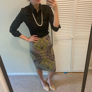 J Crew Paisley Pencil Skirt ✏️